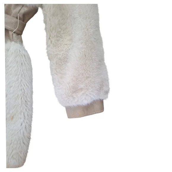 Vintage 60s 70s Penny Lane Faux Fur Winter Coat - Picture 6 of 11